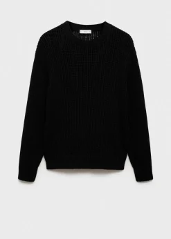 MANGO Kardigany I Swetry*100% cotton openwork knit sweater