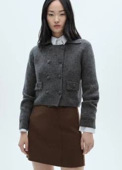 MANGO Kurtki|Swetry I Kardigany*Żakiet dwurzędowy z dzianiny
