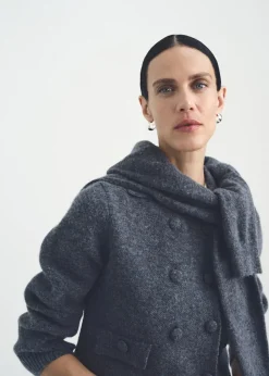 MANGO Kurtki|Swetry I Kardigany*Żakiet dwurzędowy z dzianiny