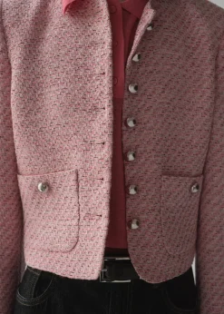 MANGO Kurtki*Żakiet o taliowanym kroju z tweedu