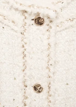 MANGO Kurtki*Żakiet tweedowy z ozdobnymi guzikami