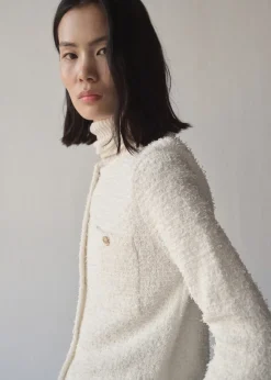 MANGO Kurtki|Swetry I Kardigany*Żakiet tweedowy z ozdobnymi guzikami