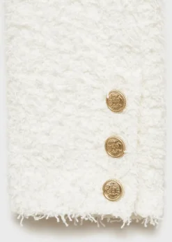 MANGO Kurtki|Swetry I Kardigany*Żakiet tweedowy z ozdobnymi guzikami