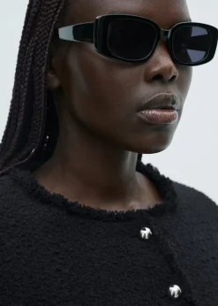 MANGO Kurtki*Żakiet tweedowy z ozdobnymi guzikami