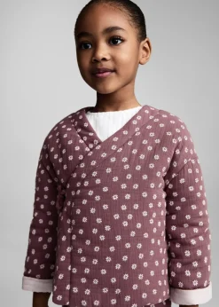 Dzieci MANGO Płaszcze*Żakiet z kwiatowym wzorem