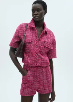 MANGO Kurtki*Żakiet z tweedu z krótkim rękawem