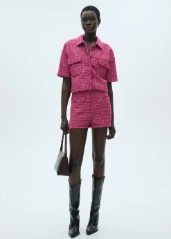 MANGO Kurtki*Żakiet z tweedu z krótkim rękawem