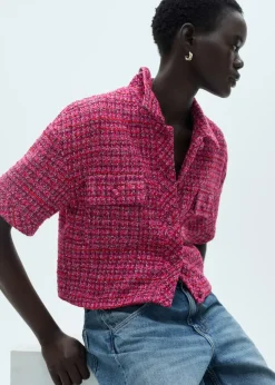 MANGO Kurtki*Żakiet z tweedu z krótkim rękawem