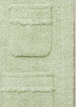 MANGO Kurtki*Żakiet z tweedu z zapięciem na zamek