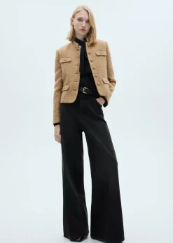 MANGO Kurtki*Żakiet z tweedu ze stójką