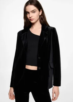 MANGO Płaszcze I Kurtki*Aksamitna marynarka