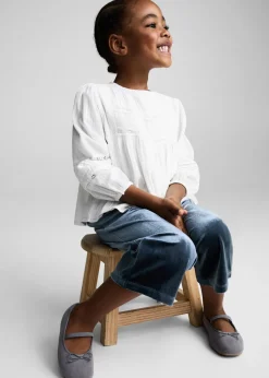 Dzieci MANGO Spodnie*Aksamitne spodnie culotte