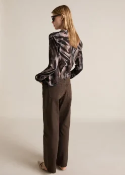 MANGO Koszule I Bluzki*Animal print satin blouse