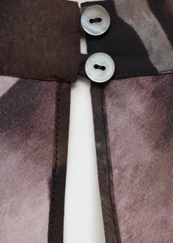 MANGO Koszule I Bluzki*Animal print satin blouse