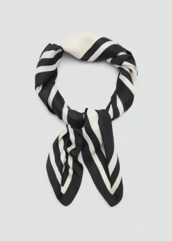 MANGO Szaliki I Chusty*Apaszka dwukolorowa ze wzorem