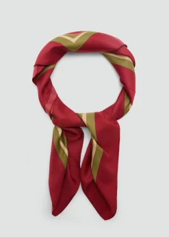 MANGO Szaliki I Chusty*Apaszka z geometrycznym wzorem