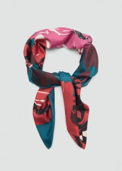 MANGO Szaliki I Chusty*Apaszka z kwiatowym wzorem