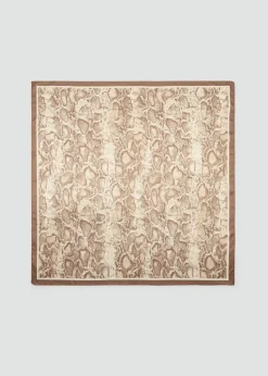 MANGO Szaliki I Chusty*Apaszka ze wzorem wężowej skóry