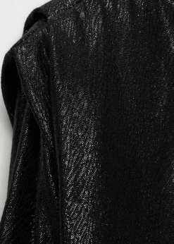 MANGO Koszule I Bluzki*Asymetryczna bluzka z bufiastym rękawem