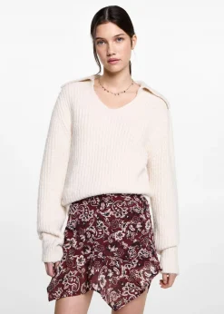 MANGO Spódnice*Asymetryczna spódnica z nadrukiem