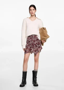 MANGO Spódnice*Asymetryczna spódnica z nadrukiem