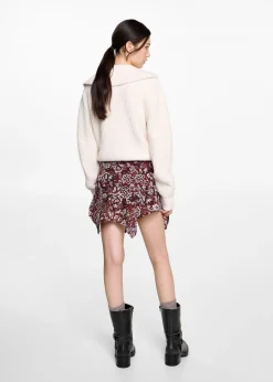 MANGO Spódnice*Asymetryczna spódnica z nadrukiem