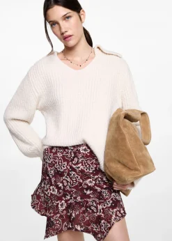 MANGO Spódnice*Asymetryczna spódnica z nadrukiem