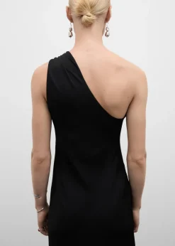 MANGO Sukienki I Kombinezony*Asymetryczna sukienka z drapowaniem