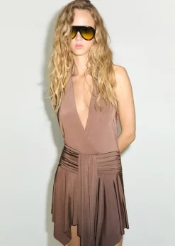 MANGO Sukienki I Kombinezony*Asymetryczna sukienka z dekoltem halter