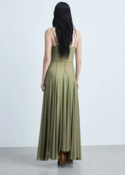 MANGO Sukienki I Kombinezony*Asymetryczna sukienka z tiulu z ozdobnymi szwami