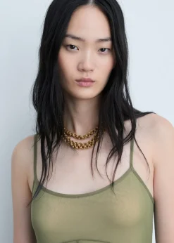 MANGO Sukienki I Kombinezony*Asymetryczna sukienka z tiulu z ozdobnymi szwami