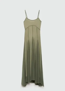 MANGO Sukienki I Kombinezony*Asymetryczna sukienka z tiulu z ozdobnymi szwami