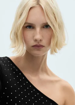 MANGO Sukienki I Kombinezony*Asymetryczna sukienka ze strasem