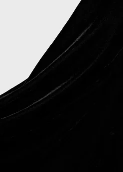 MANGO Topy*Asymetryczne body z aksamitu