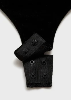 MANGO Topy*Asymetryczne body z aksamitu