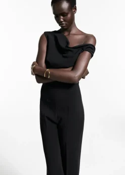 MANGO Sukienki I Kombinezony*Asymetryczny kombinezon z drapowaniem