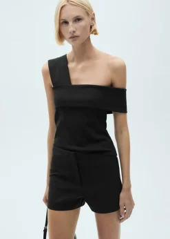 MANGO Topy*Asymetryczny top na szerokich ramiączkach
