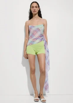 MANGO Topy*Asymetryczny top z falbanką