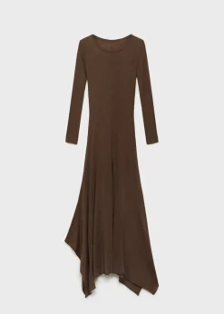 MANGO Sukienki I Kombinezony*Asymmetrical low knit dress