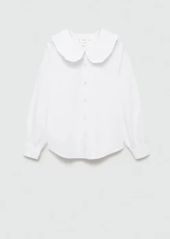 Dzieci MANGO Koszule I Bluzki*Ażurowa bluzka z kołnierzykiem babydoll