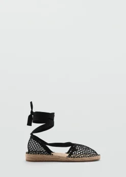MANGO Buty*Ażurowe espadryle