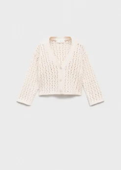 Dzieci MANGO Swetry I Kardigany*Ażurowy kardigan