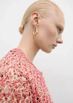 MANGO Kurtki*Ażurowy melanżowy kardigan z lureksu