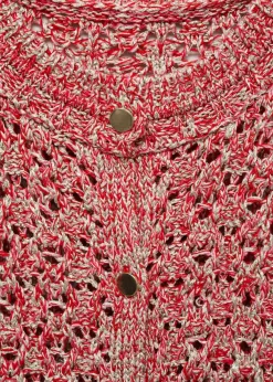 MANGO Kurtki*Ażurowy melanżowy kardigan z lureksu