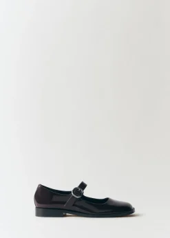 MANGO Buty*Baleriny skórzane z klamrą