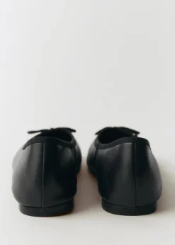 MANGO Buty|Akcesoria Skórzane*Baleriny skórzane z kokardką