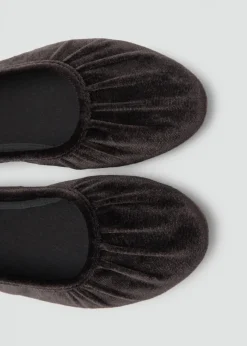 Dzieci MANGO Buty*Baleriny z aksamitu