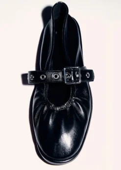 MANGO Buty*Baleriny z okrągłym noskiem i sprzączką