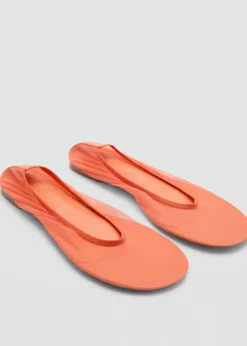 MANGO Buty*Baleriny z półprzezroczystej siateczki