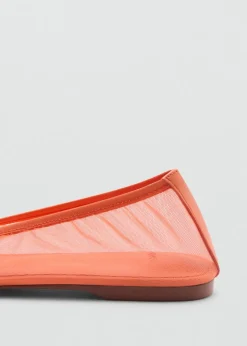 MANGO Buty*Baleriny z półprzezroczystej siateczki